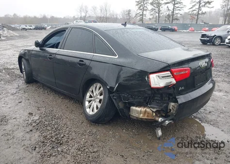 2013 Audi A6 2.0T Premium z USA, uszkodzony, nr VIN WAUFFAFCXDN020407
